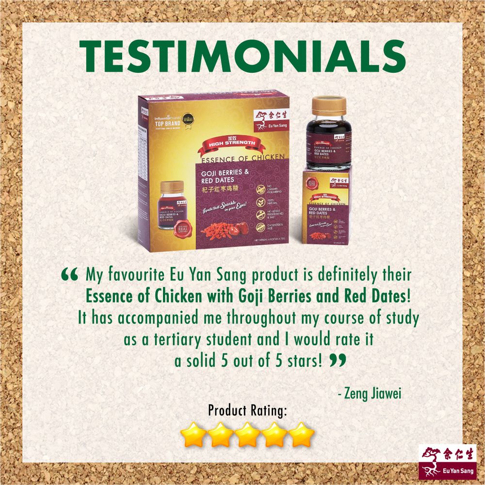 Eu Yan Sang Essence Of Chicken With Goji Berries & Red Dates 6s