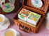 Twin Petite: Tangerine Peanut Kuih Kapit + Tea - Osmanthus Dong Ding Oolong