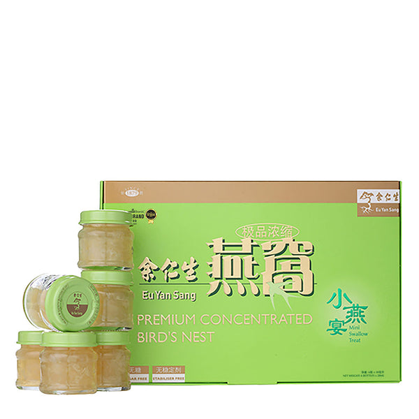 Eu Yan Sang Premium Concentrated Bird's Nest (Sugar Free) Mini Treats  6x28g bottles 小燕宴极品浓缩燕窝（无糖）六瓶装