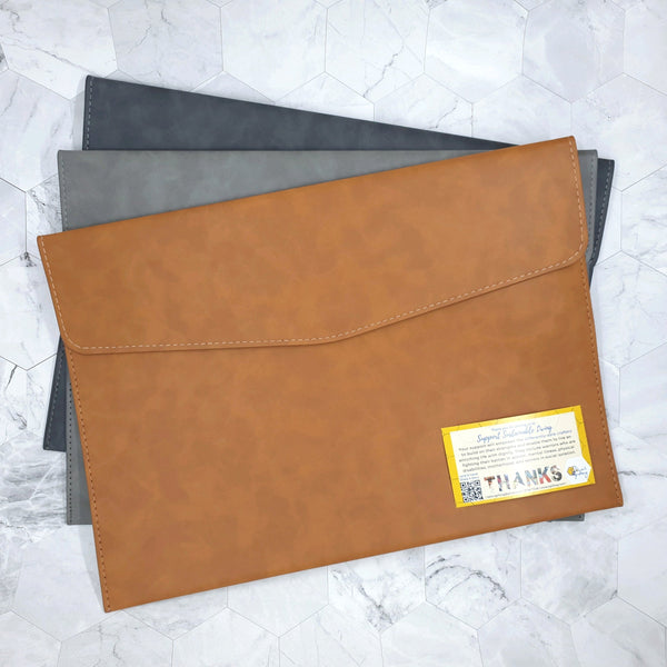 PU Leather A4 document folder