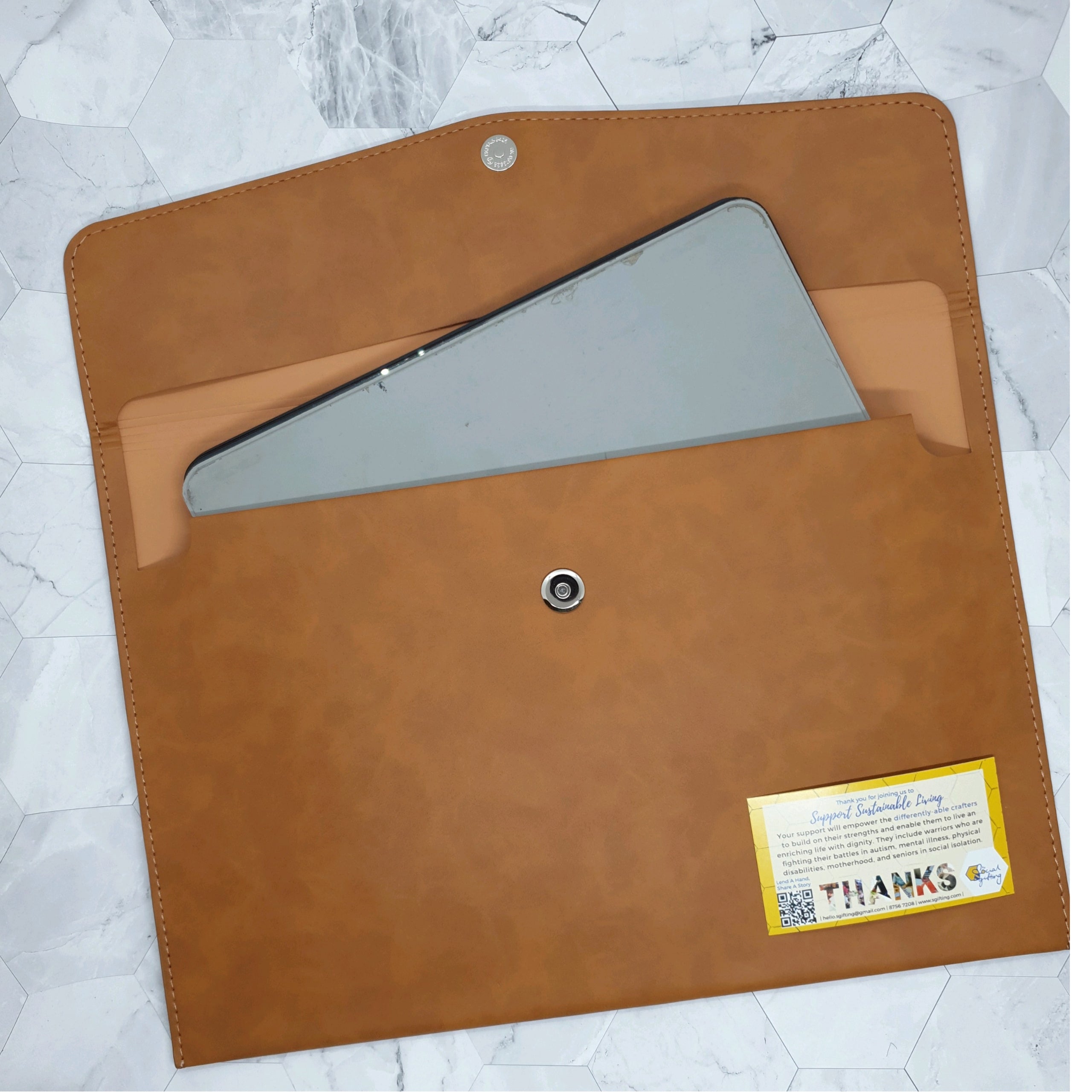 PU Leather A4 document folder