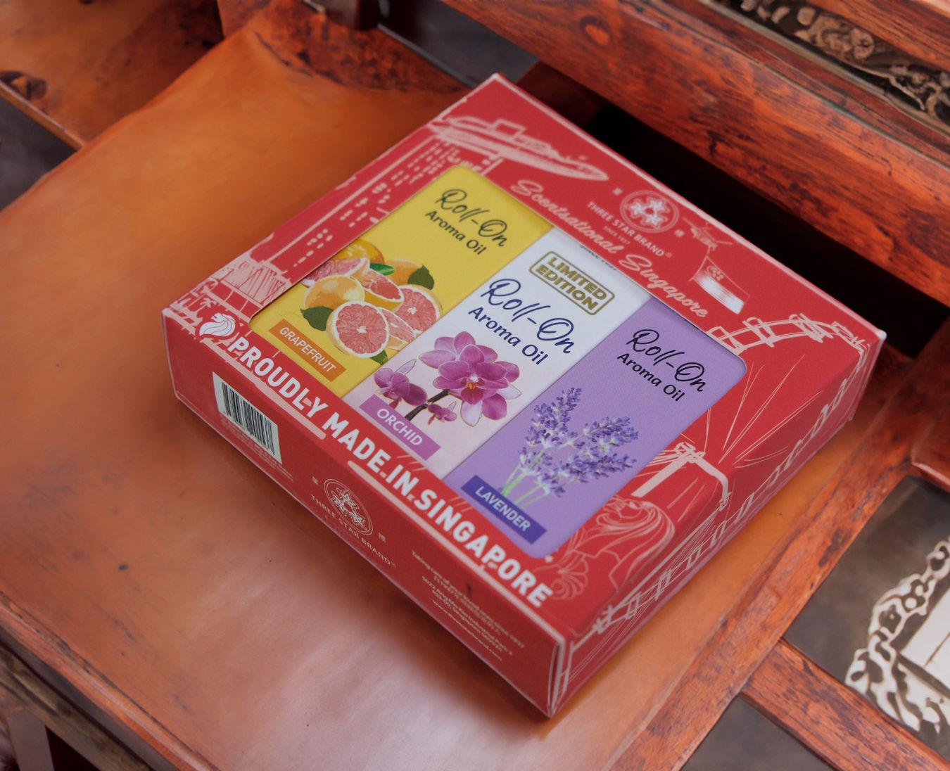 TSB Singapore Edition Roll-On Aroma Oil 10ml (Gift Set of 3)