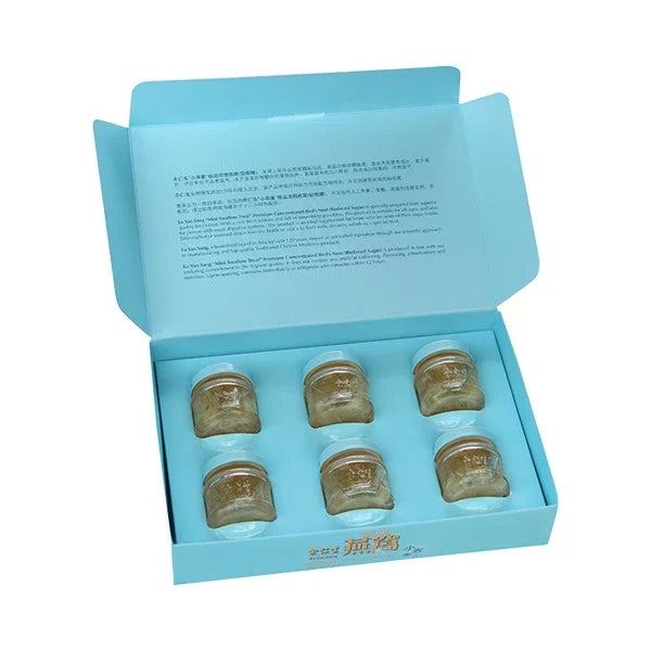 Eu Yan Sang Premium Concentrated Birds Nest (Reduced Sugar) Mini Treats 6 bottles x28g 小燕宴极品浓缩燕窝（较低糖）六瓶装