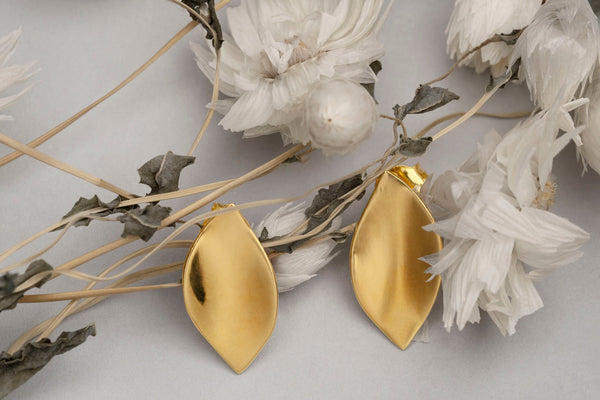 Midas Leaf Earrings
