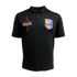 Helmet & Track Crest Black Polo Shirt