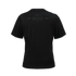 Track Logo Rhinestones Black Boxy Tee Women