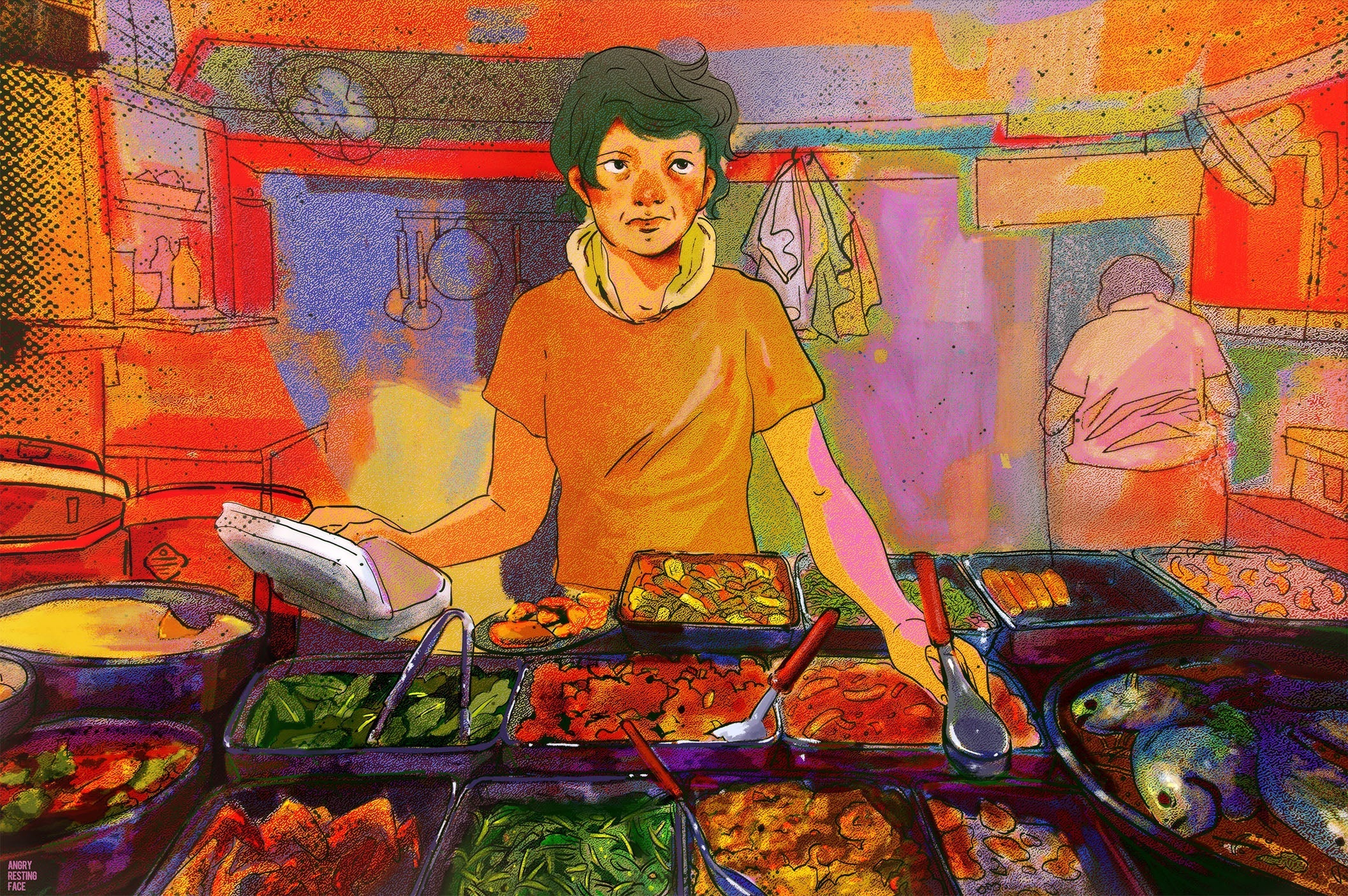 A Cai Png Store at Amoy Street Food Centre