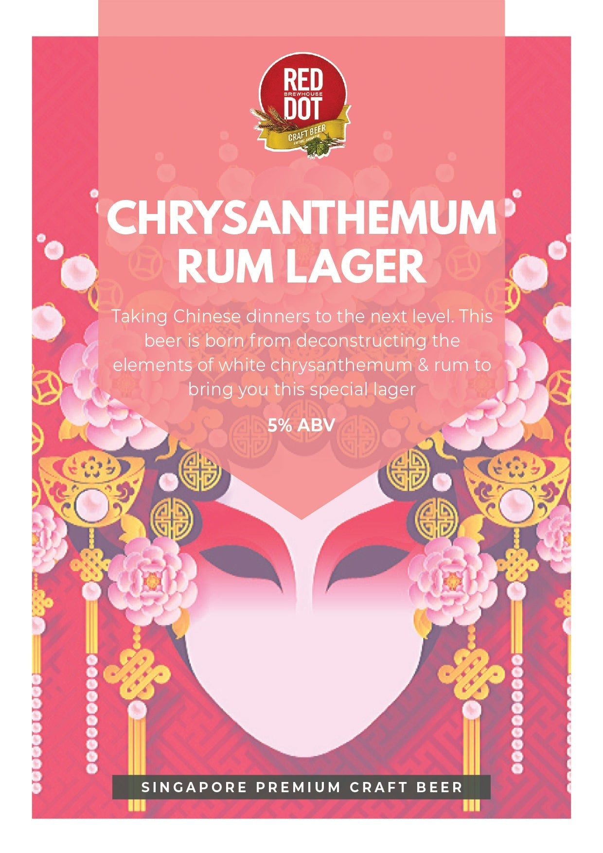 Red Dot Chrysanthemum Rum Lager