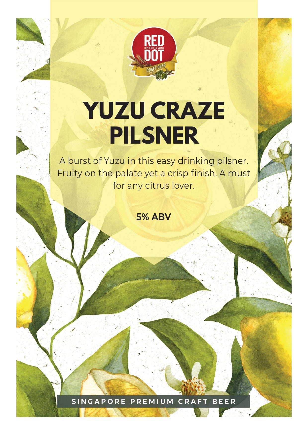Red Dot Yuzu Craze Pilsner