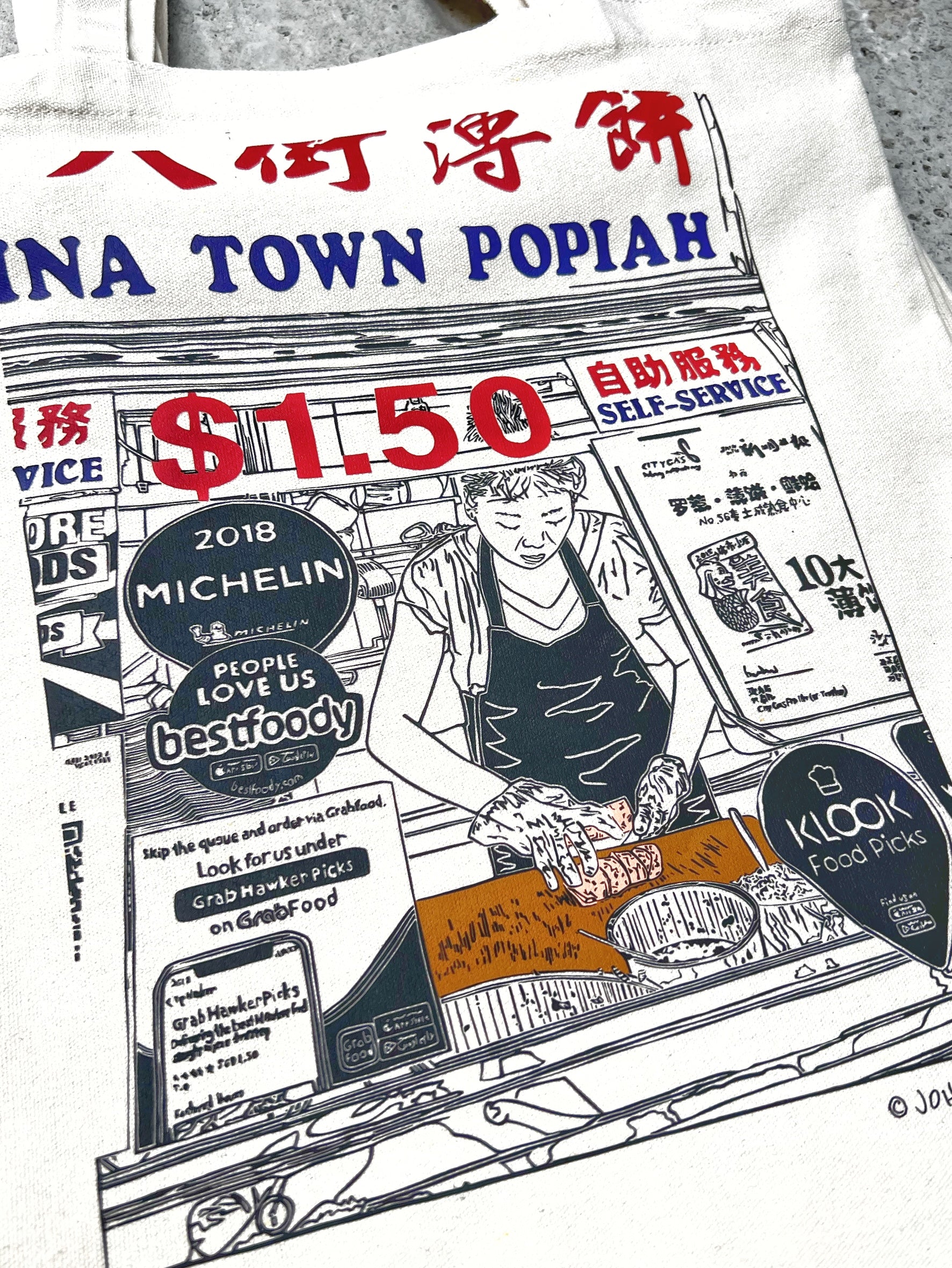 China Town Popiah tote bag