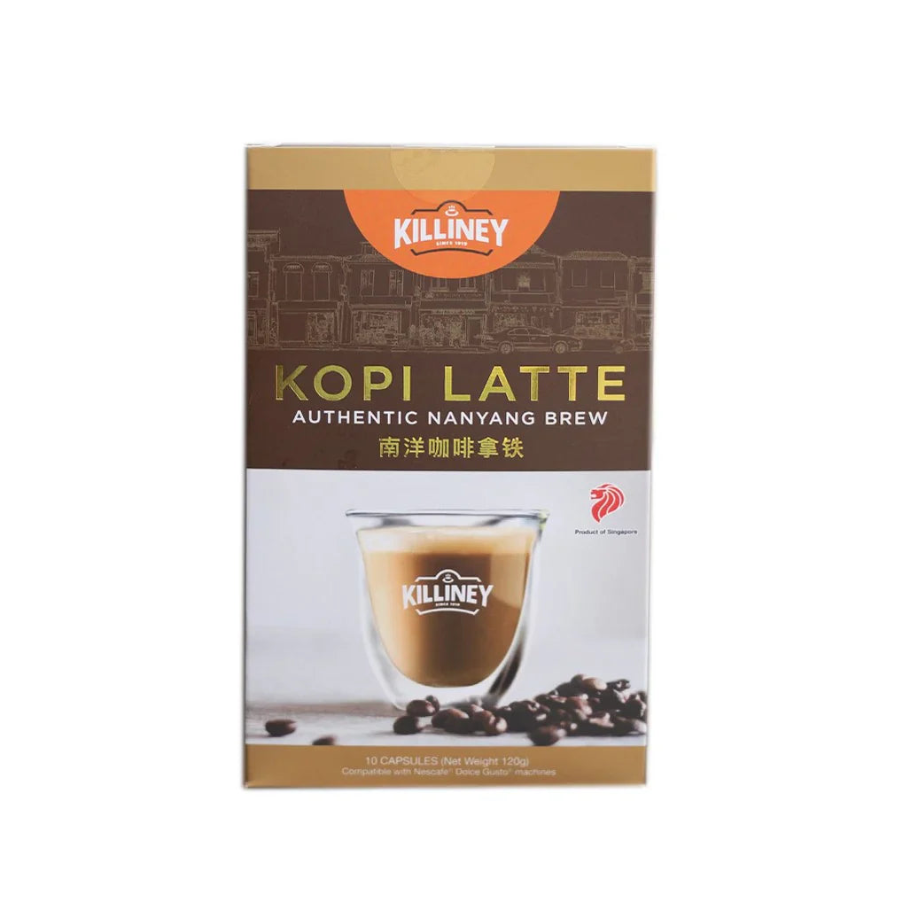 Killiney Kopi Latte (Coffee Capsules Compatible with Nescafe® Dolce Gusto® Machines)