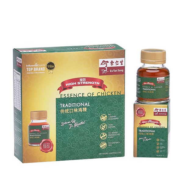 Eu Yan Sang Traditional Essence Of Chicken 6 bottles x 70grams 传统口味鸡精 六瓶装