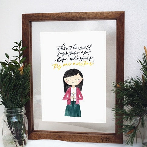 Hope Says Try One More Time | Poster