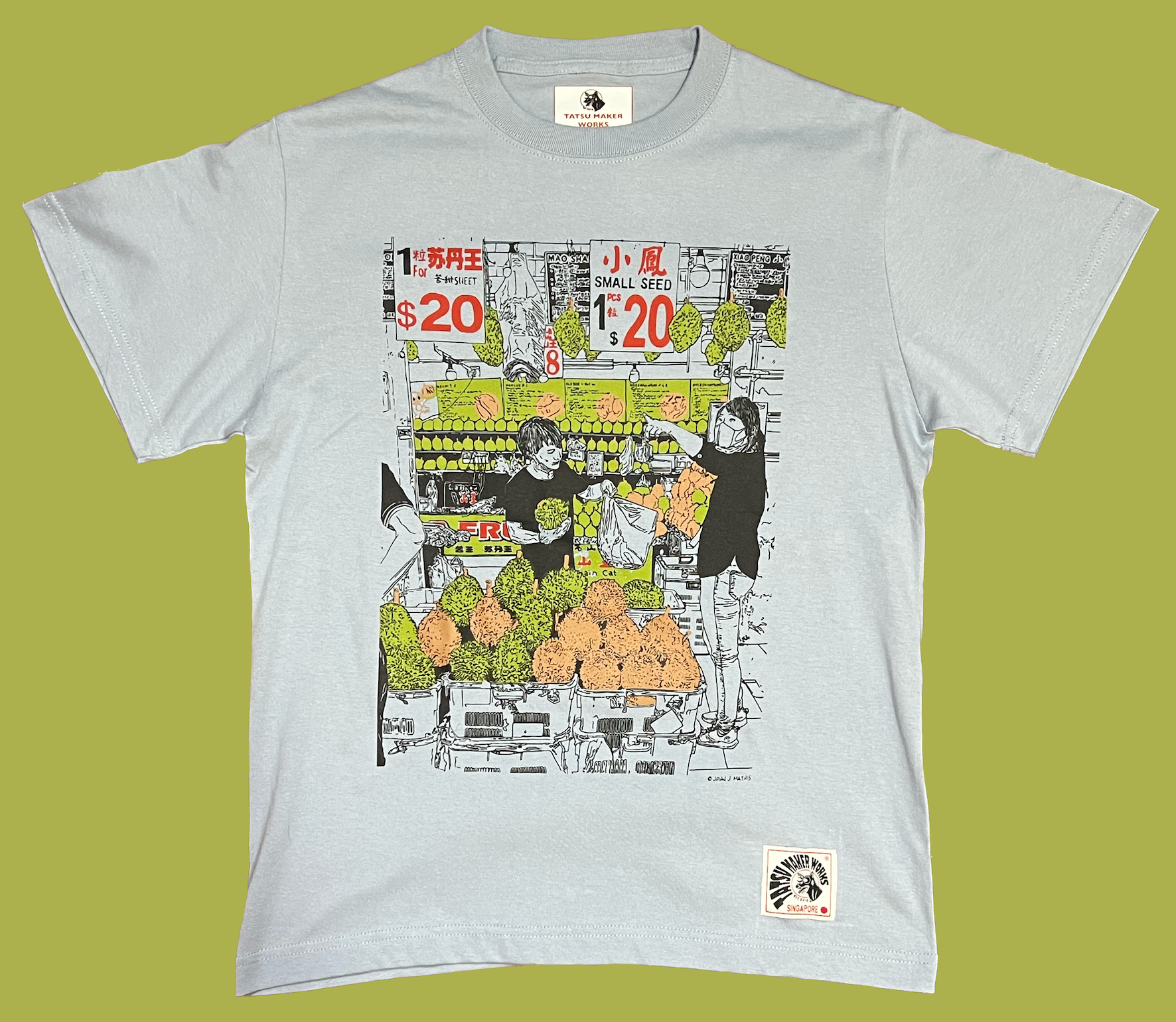 King Fruits Durian (blue) t-shirt