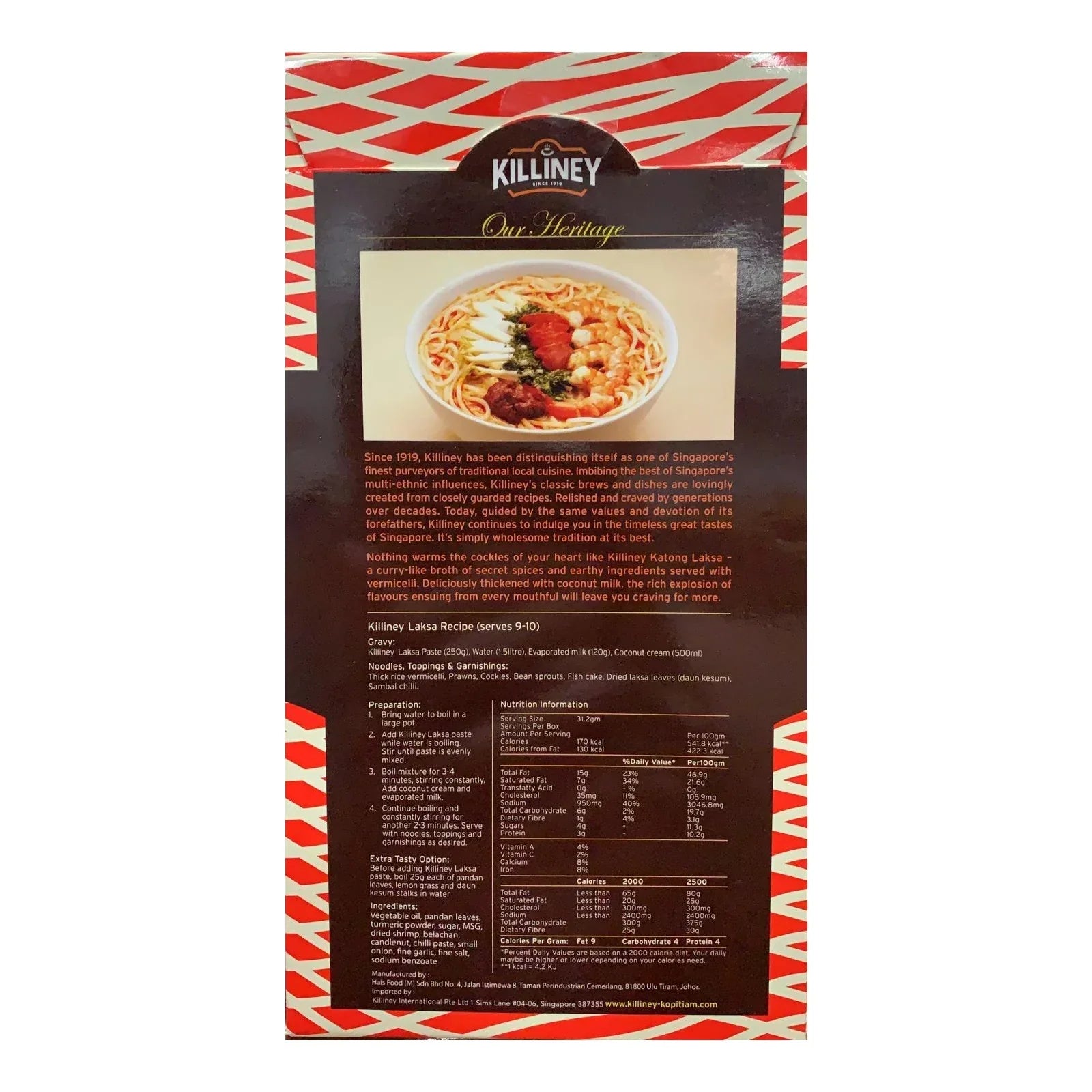Killiney Laksa Paste