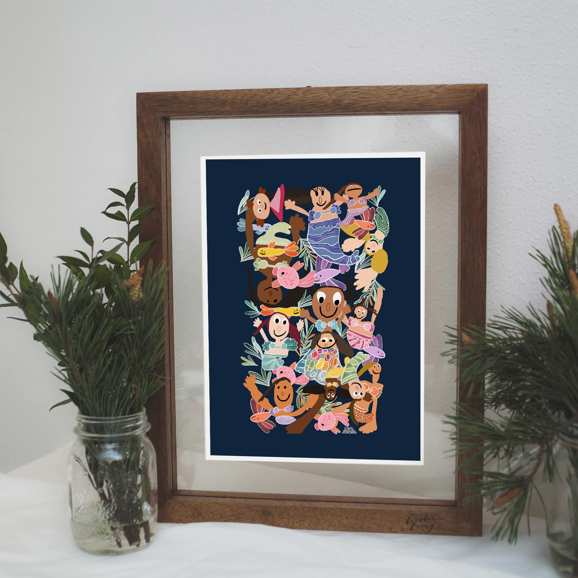 Mermaid Posters | By Blueberry