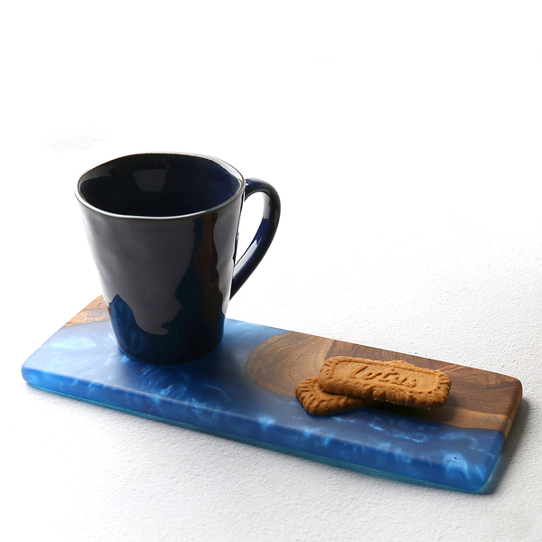Teak + Epoxy Resin Small Platter