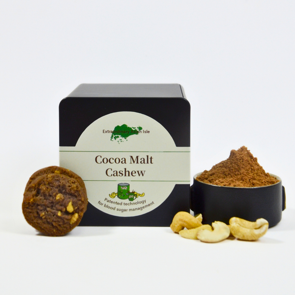 Cocoa Malt Cashew Cookies