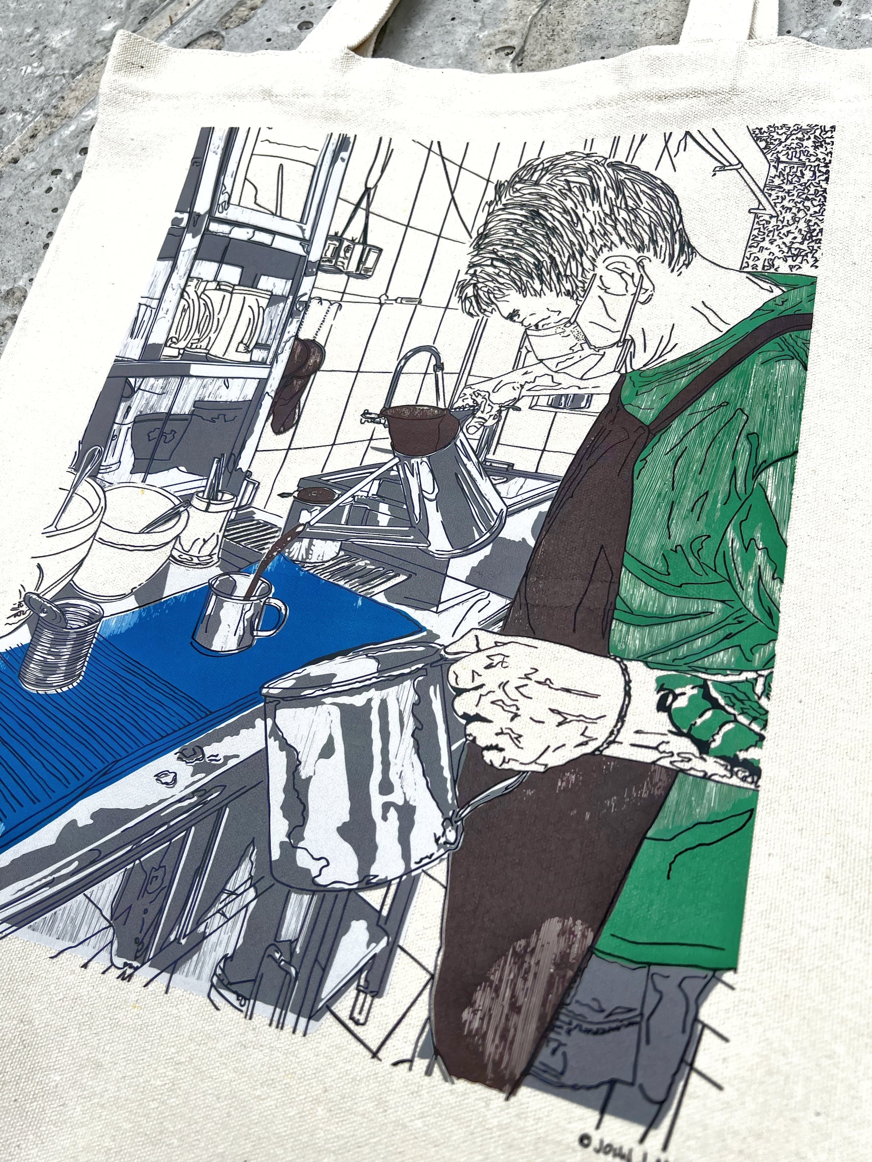 Zhong Ping Kopitiam tote bag